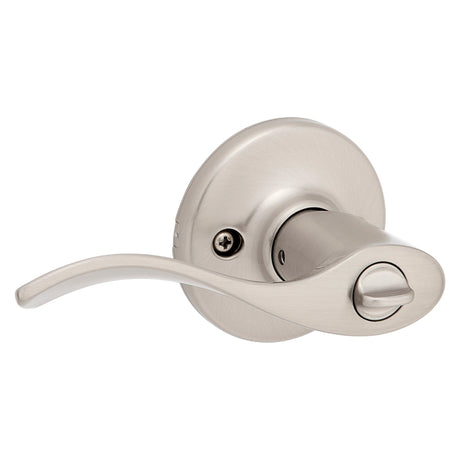 Kwikset 405BL 15 6AL Entry Lever, Thumbturn Lock, Satin Nickel, Zinc, Residential, Reversible Hand, 3 Grade, Pack of 4