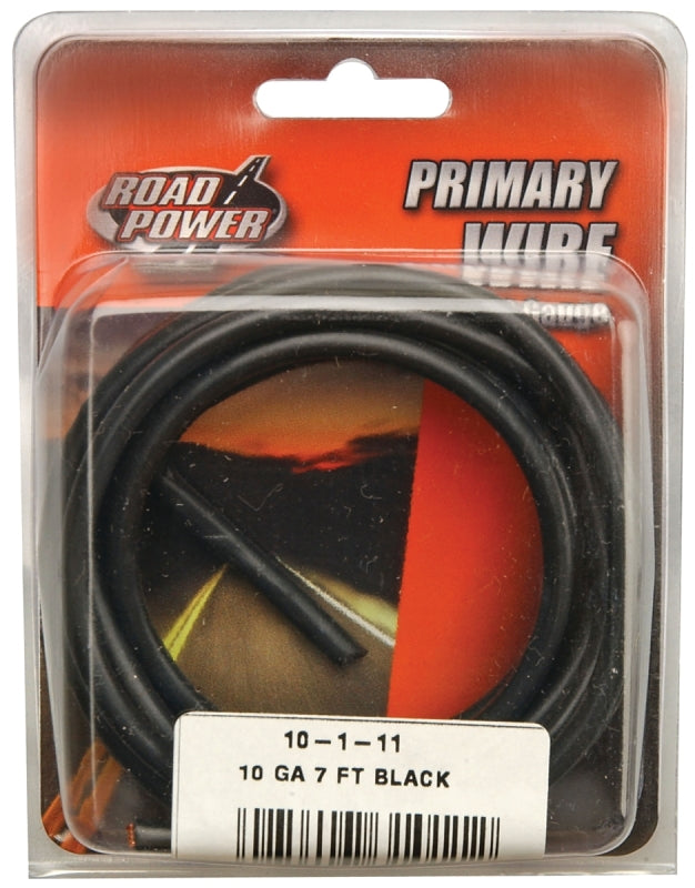 Road Power 55671833/10-1-11 Electrical Wire, 10 AWG Wire, 1-Conductor, 25/60 VAC/VDC, Copper Conductor, Black Sheath