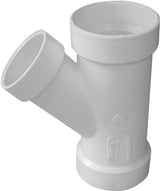 IPEX 192328L Pipe Wye, 4 x 2 in, Hub, PVC, White, SCH 40 Schedule