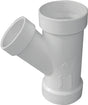 IPEX 192328L Pipe Wye, 4 x 2 in, Hub, PVC, White, SCH 40 Schedule