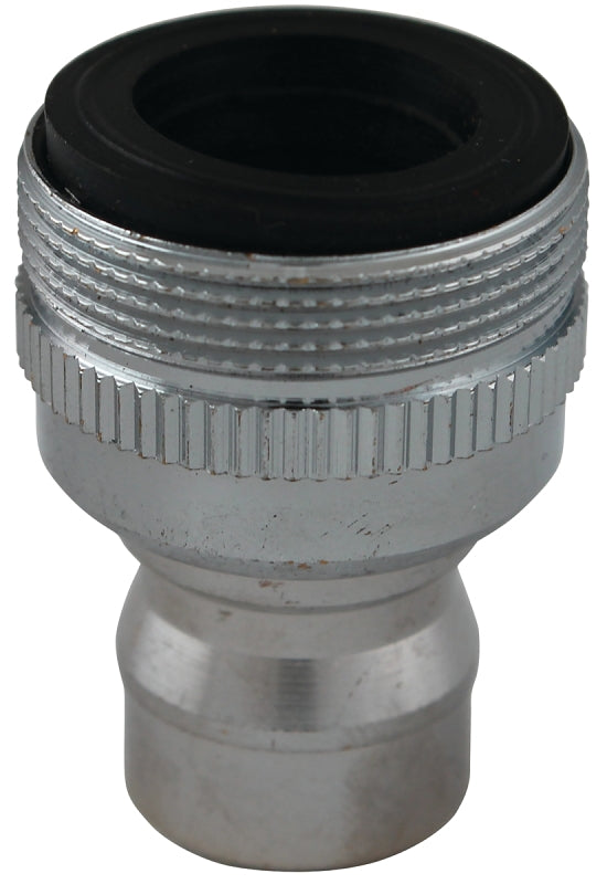 Plumb Pak PP800-6 Faucet Aerator Adapter, 55/64 x 15/16 in, Threaded, Chrome-Plated