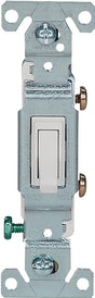 Eaton 1301-7W10 Switch, 15 A, 120 V, Push-In Terminal, Polycarbonate Housing Material, White