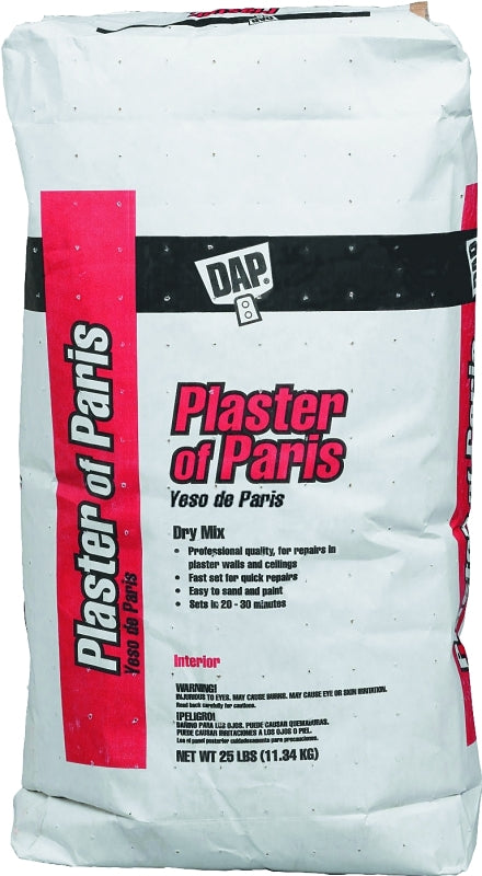 DAP 10312 Plaster of Paris, Powder, White, 25 lb Bag