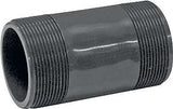 Genova 300 Series P-2-4 Pipe Nipple, 2 in, MIP, PVC, Gray, SCH 80 Schedule, 4 in L