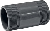 Genova 300 Series P-2-4 Pipe Nipple, 2 in, MIP, PVC, Gray, SCH 80 Schedule, 4 in L