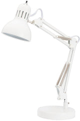 Boston Harbor TL-WK-134E-WH-3L Swing Arm Work Lamp, 120 V, 60 W, 1-Lamp, CFL Lamp, White