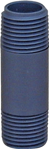 Genova 300 Series P-34-6 Pipe Nipple, 3/4 in, MIP, PVC, Gray, SCH 80 Schedule, 6 in L