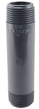 Genova 300 Series P-34-4 Pipe Nipple, 3/4 in, MIP, PVC, Gray, SCH 80 Schedule, 4 in L