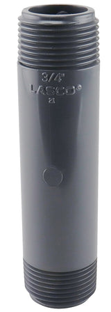 Genova 300 Series P-34-4 Pipe Nipple, 3/4 in, MIP, PVC, Gray, SCH 80 Schedule, 4 in L
