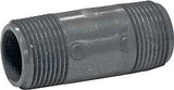 Genova P-1-3 Pipe Nipple, 1 in, MIP x MIP, PVC, Gray, SCH 80 Schedule, 3 in L