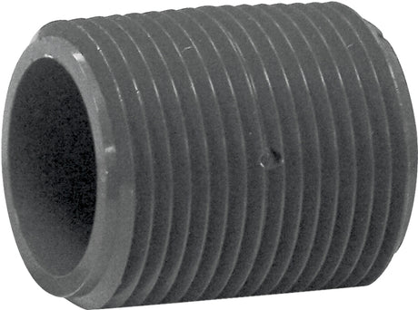 Genova P-1-CL Pipe Nipple, 1 in, MIP, PVC, Gray, SCH 80 Schedule