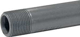 Genova P-1-6 Pipe Nipple, 1 in, MIP x MIP, PVC, Gray, SCH 80 Schedule, 6 in L