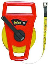 Crescent Lufkin FE100D/1706D Tape Measure, C2 Blade, 100 ft L Blade, 1/2 in W Blade, Fiberglass Blade, ABS Case