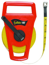 Crescent Lufkin FE100D/1706D Tape Measure, C2 Blade, 100 ft L Blade, 1/2 in W Blade, Fiberglass Blade, ABS Case