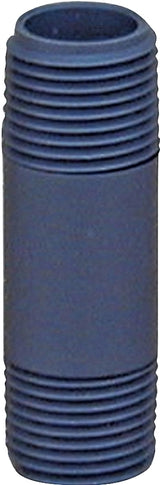 Lasco 212025BC Pipe Nipple, 2-1/2 in L, 1-1/4 in, PVC, SCH 80 Schedule