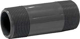 Genova P-114-3 Pipe Nipple, 1-1/4 in, MIP x MIP, PVC, Gray, SCH 80 Schedule, 3 in L