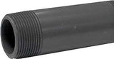 Genova P-114-4 Pipe Nipple, 1-1/4 in, MIP x MIP, PVC, Gray, SCH 80 Schedule, 4 in L