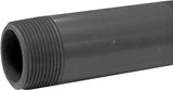 Genova P-114-4 Pipe Nipple, 1-1/4 in, MIP x MIP, PVC, Gray, SCH 80 Schedule, 4 in L