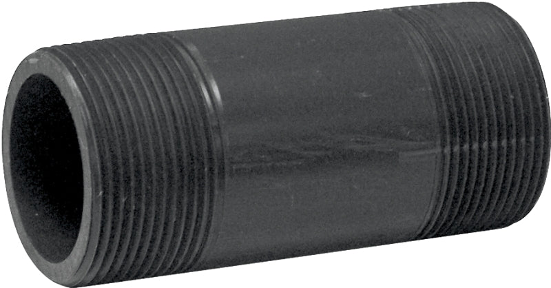 Genova P-112-4 Pipe Nipple, 1-1/2 in, MIP x MIP, PVC, Gray, SCH 80 Schedule, 4 in L