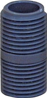 Genova P-12-CL Pipe Nipple, 1/2 in, MIP, PVC, Gray, SCH 80 Schedule, 1-3/8 in L