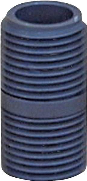 Genova P-12-CL Pipe Nipple, 1/2 in, MIP, PVC, Gray, SCH 80 Schedule, 1-3/8 in L