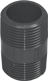 Genova 300 Series P-12-212 Pipe Nipple, 1/2 in, MIP, PVC, Gray, SCH 80 Schedule, 2-1/2 in L