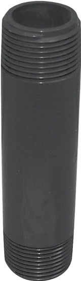 Genova 300 Series P-12-5 Pipe Nipple, 1/2 in, MIP, PVC, Gray, SCH 80 Schedule, 5 in L