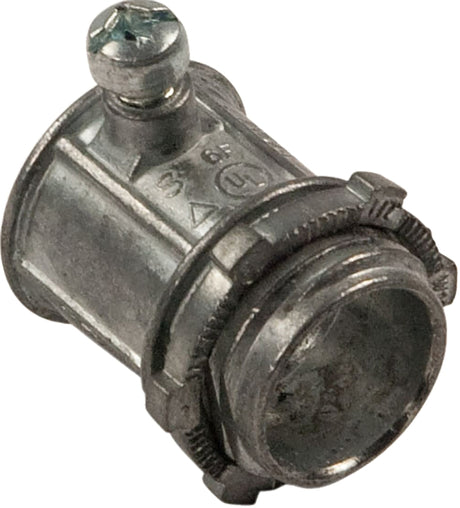 Halex 91212 Set Screw Connector, 3/4 in, Zinc