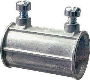 Halex 91222 Set Screw Coupling, 3/4 in, Zinc