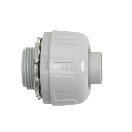 Halex 27621 Liquidtight Quick-Set Connector, 1/2 in, PVC, 10/BAG