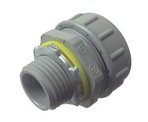 Halex 27622 Conduit Connector, 3/4 in, PVC