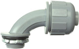 Halex 27692 Quick-Set Connector, 3/4 in Compression, PVC, Gray