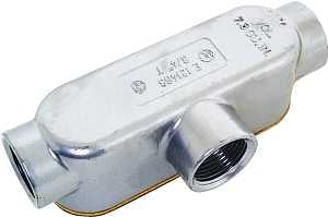 Halex 58807 Conduit Body, 3/4 in Hub, 5-13/32 in OAL, Threaded, Aluminum