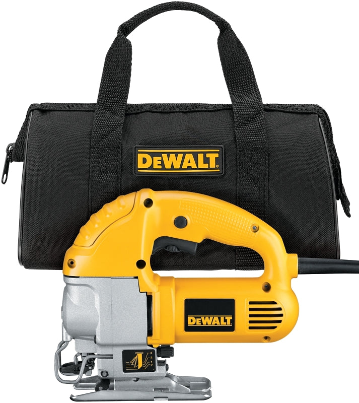 DEWALT DW317K Jig Saw Kit, 5.5 A, 1 in L Stroke, 0 to 3000 spm, Includes: Contractor Bag, DW317 Jig Saw