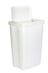 Rubbermaid 13.25 gal White Plastic Spring Top Wastebasket, Pack of 6