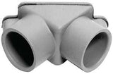 Carlon E990DER-CAR Access Pull Elbow, 1/2 to 3/4 in Hub, 2.19 in OAL, PVC, Gray
