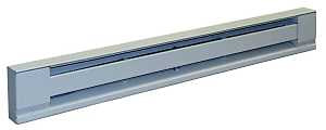 TPI 2900S Series H2905-028SW Baseboard Heater, 2.1, 1.8 A, 208/240 V, 1706, 1275 Btu/hr BTU, White