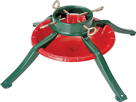 Jack-Post 95-6464 Tree Stand, 7-1/4 in H, Steel, Green/Red, Powder-Coated, Pack of 5