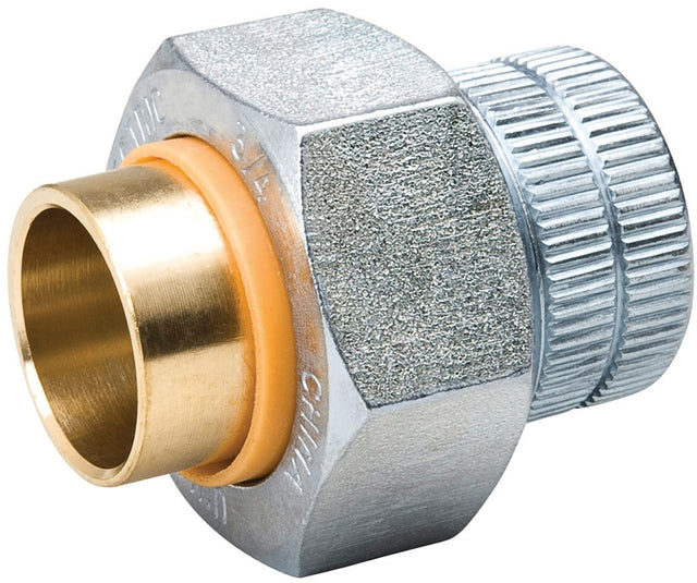 ProLine Series 168-004NL Pipe Union, 3/4 in, FIP x Sweat, Steel, 250 psi Pressure