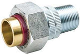 B & K 167-004NL Pipe Union, 3/4 in, MIP x Sweat, Brass, 250 psi Pressure