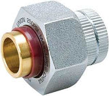 ProLine Series 168-003NL Pipe Union, 1/2 in, FIP x Sweat, Steel, 200 psi Pressure