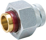 ProLine Series 168-003NL Pipe Union, 1/2 in, FIP x Sweat, Steel, 200 psi Pressure