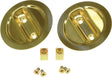 Johnson Hardware 21-3PPK2 Pocket Door Lock, US3 Brass, 2-3/8 in Backset