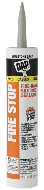 DAP 18806 Sealant, Limestone Gray, 40 to 110 deg F, 10.1 oz Cartridge