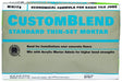 CustomBlend CBTSW50 Economical Non-Modified Thin-Set Mortar, White, Powder, 50 lb Bag