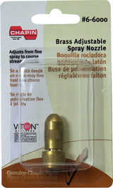 Chapin 6-6000 Adjustable Cone Nozzle, Brass