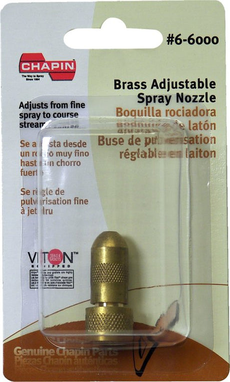 Chapin 6-6000 Adjustable Cone Nozzle, Brass