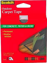 Scotch CT3010DC Double-Sided Carpet Tape, 40 ft L, 1.4 in W, Clear