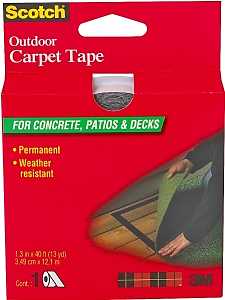 Scotch CT3010DC Double-Sided Carpet Tape, 40 ft L, 1.4 in W, Clear