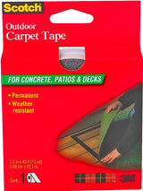 Scotch CT3010DC Double-Sided Carpet Tape, 40 ft L, 1.4 in W, Clear